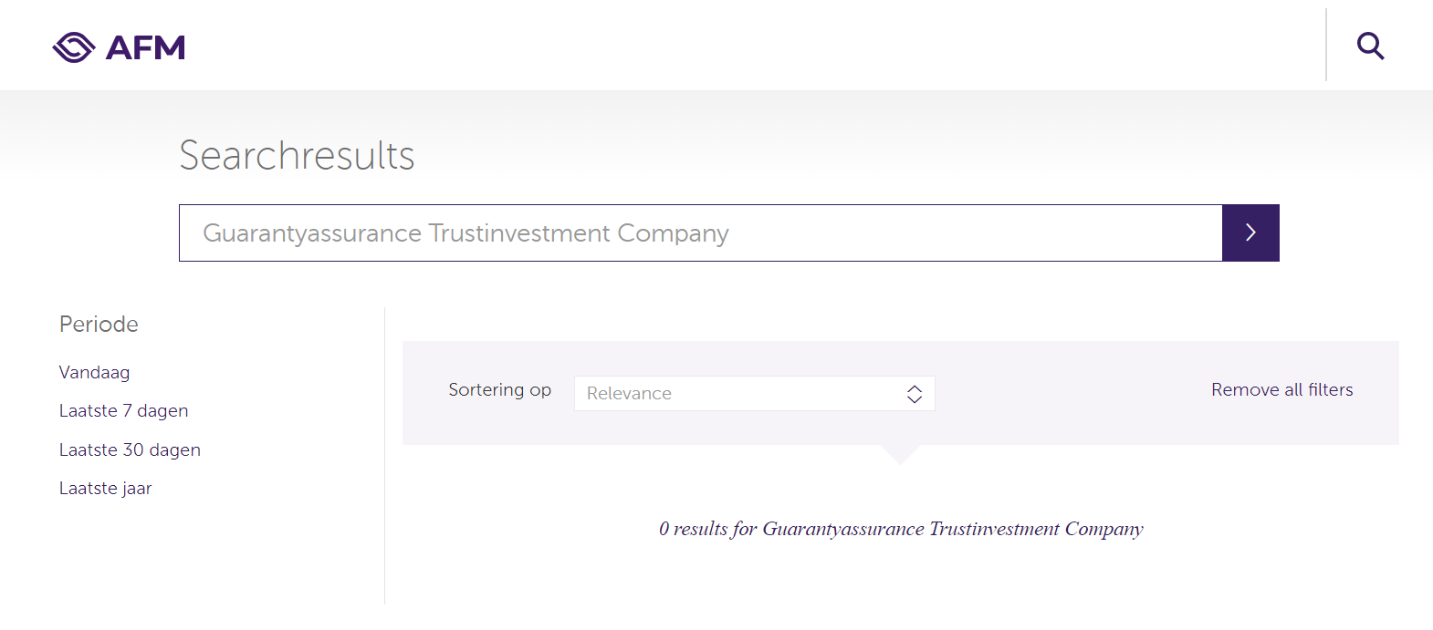 Guarantyassurance Trustinvestment пишет про наличие у себя лицензии от регулятора Нидерландов.